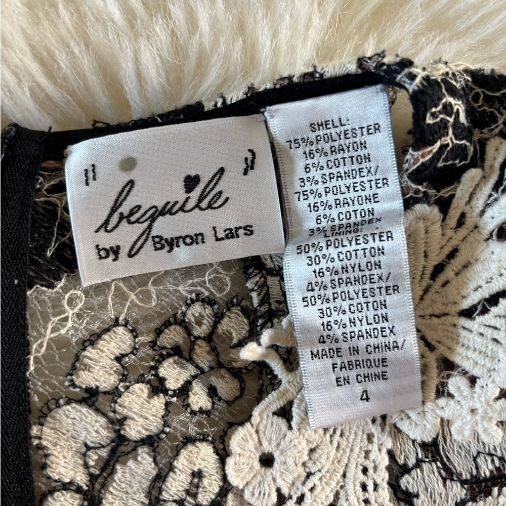 Beguile by Byron Lars Melange Lace Pencil Dress - Picture 4 of 15